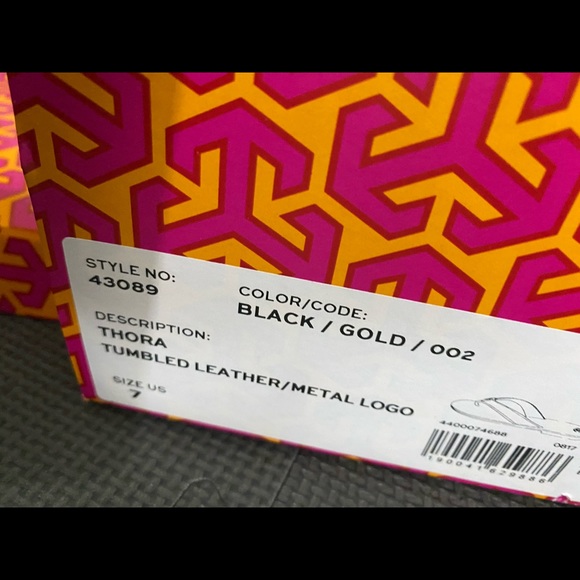 NIB Tory Burch Thora Tumbled Sandals - Picture 2 of 6
